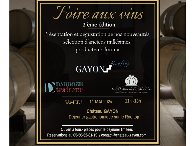Gayon Rooftop : Foire aux Vins du Château Gayo ...