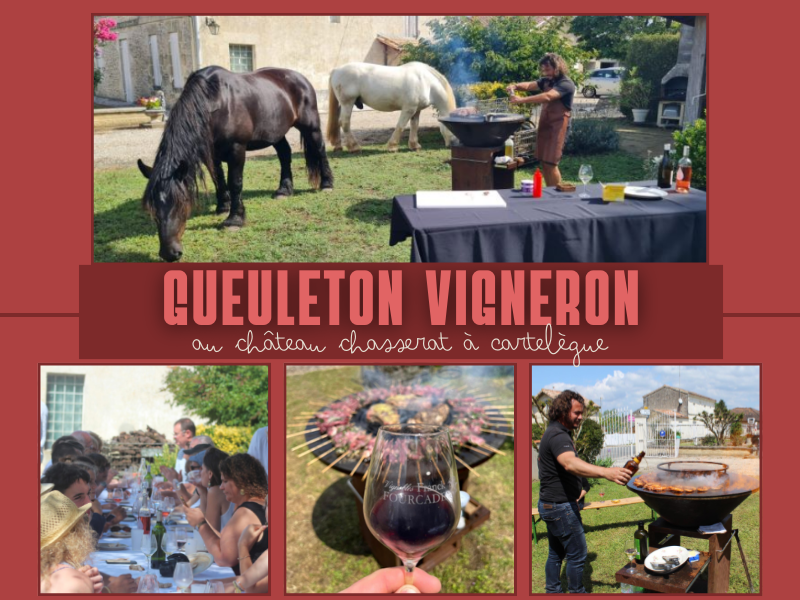 Gueuleton vigneron et démonstration de cheval  ...