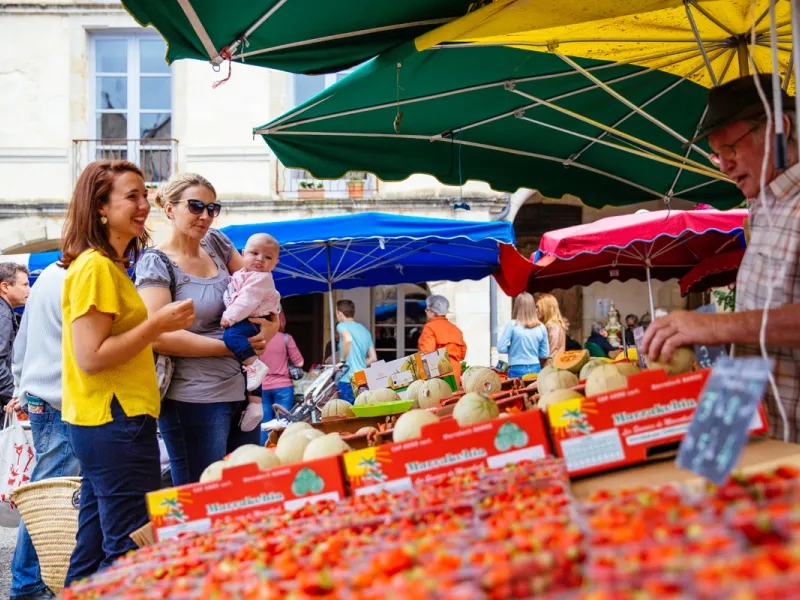 Marché de Bazas le samedi - Crédit: Grégory Cassiau | CC BY-NC-ND 4.0