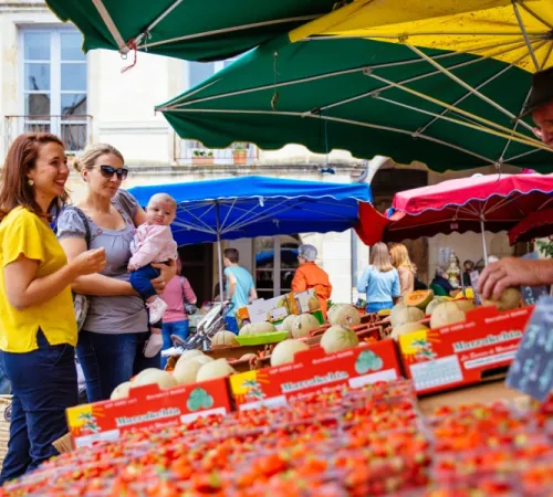 Marché de Bazas le samedi