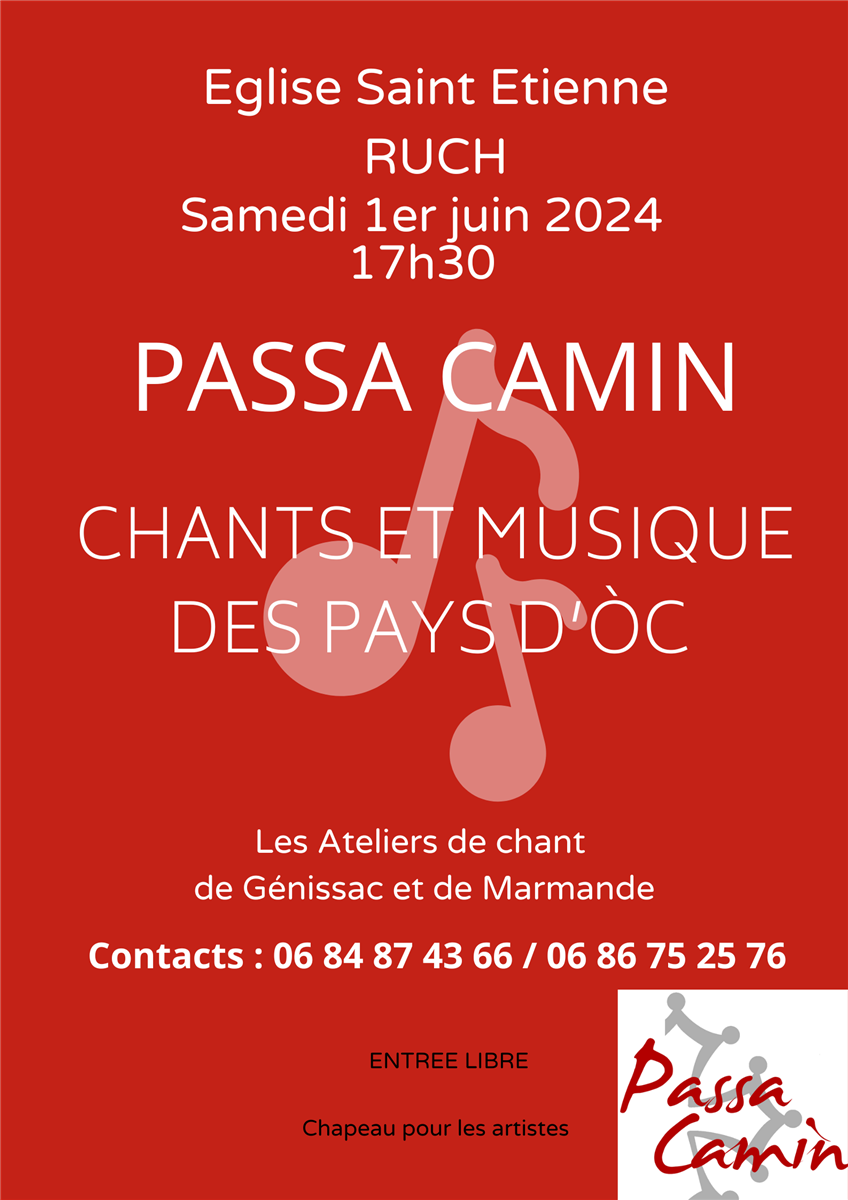 Concert Passa Camin - Chants et Musiques des P ...