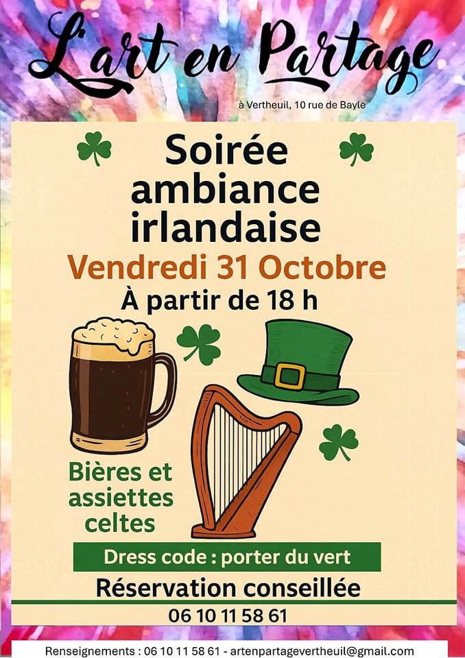 Soirée Irlandaise à l'Art en Partage
