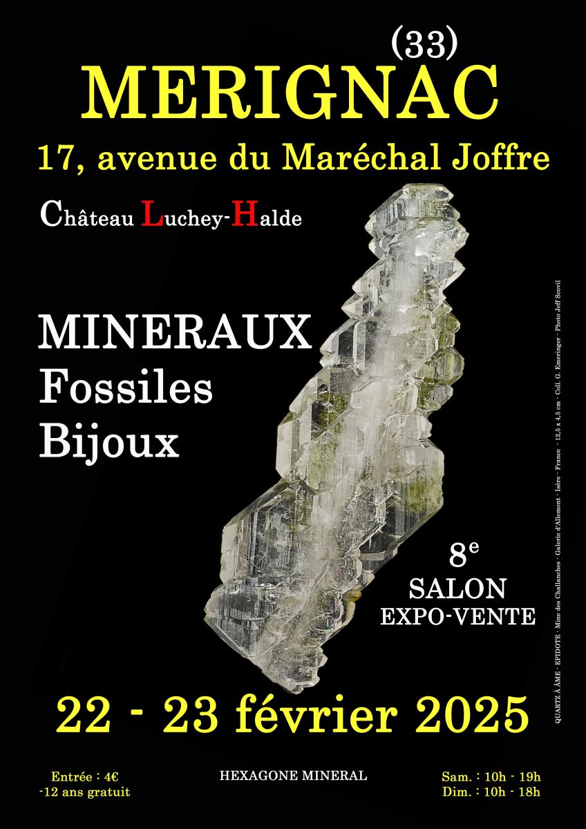 8e SALON MINERAUX FOSSILES BIJOUX de MERIGNAC  ...