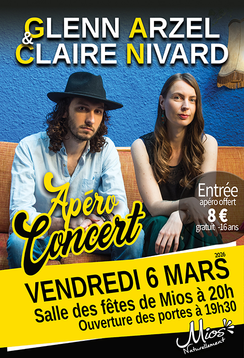 Apéro concert : Duo Glenn Arzel & Claire Nivard