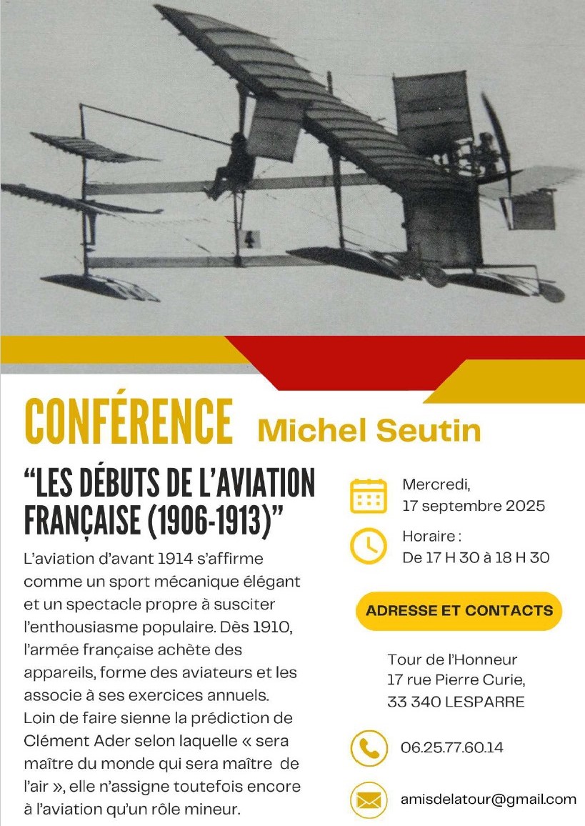 Conférence : les débuts de l'aviation français ...