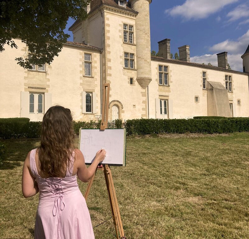Retraite artistique Dessin & Grands Vins au Ch ...