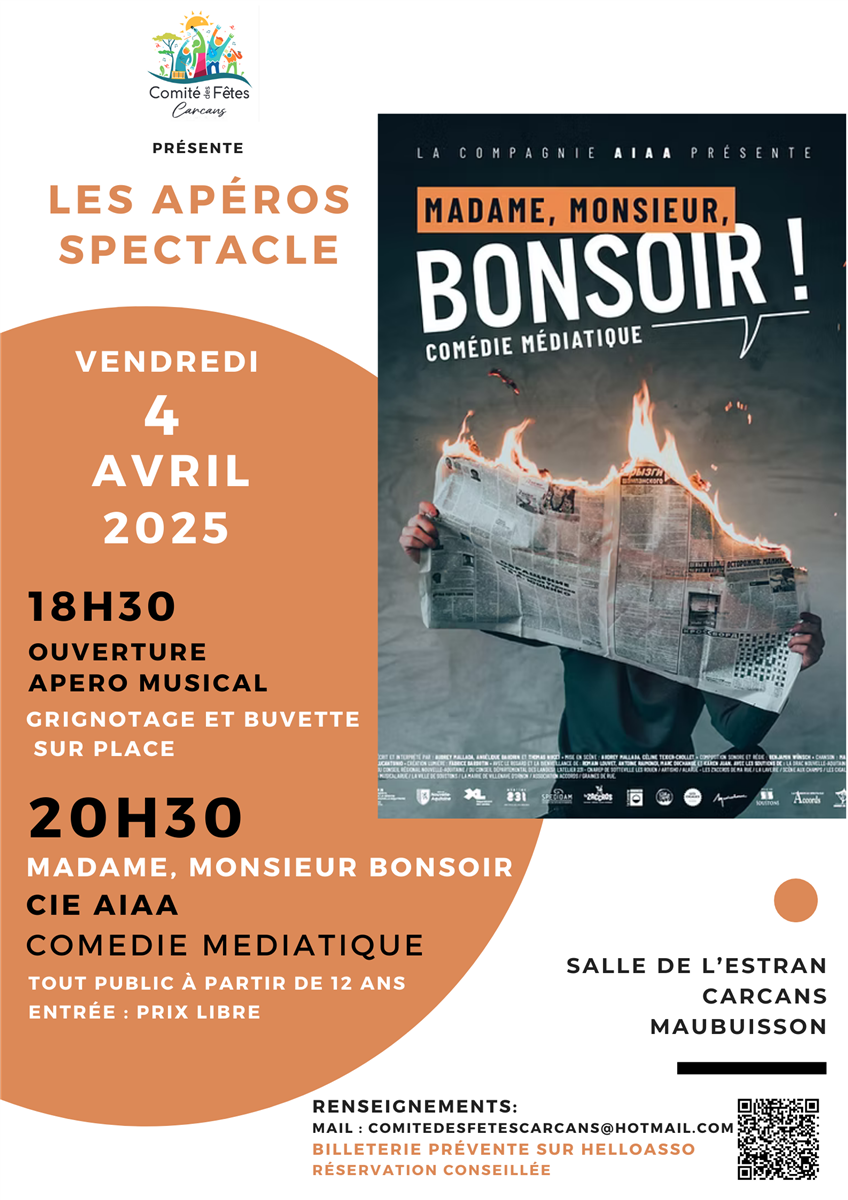 Apéro concert #5 : "Madame, Monsieur, Bonsoir ! "