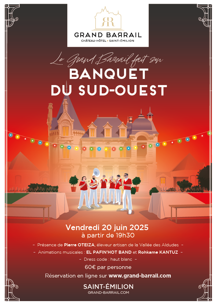 Banquet du Sud-Ouest au Château Grand Barrail