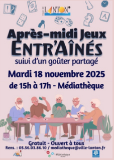 Après-midi jeux entr'aînés