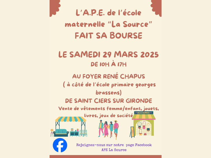 Bourse de l'APE La Source