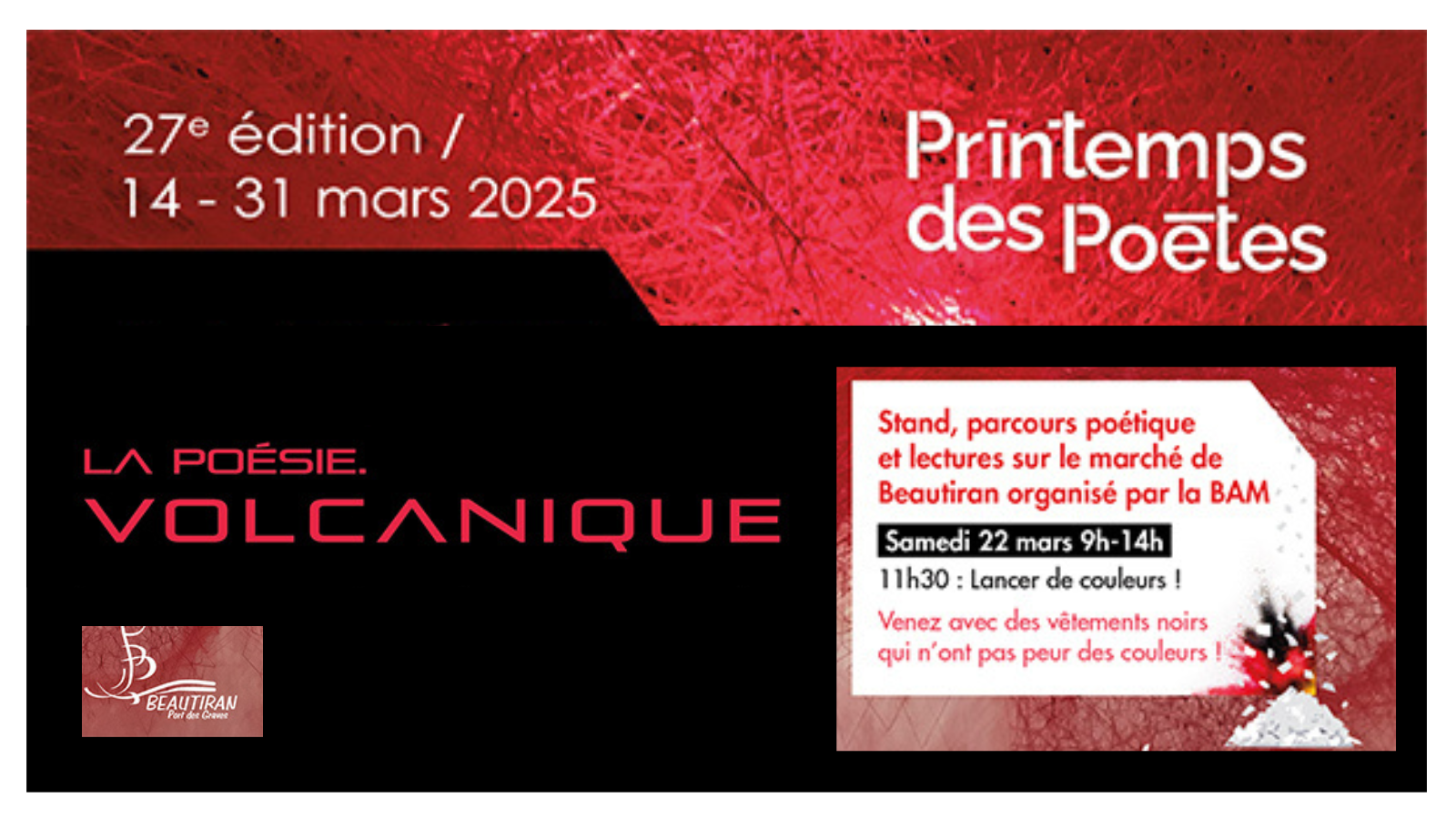 Printemps des Poètes : stand, parcours poétiqu ...