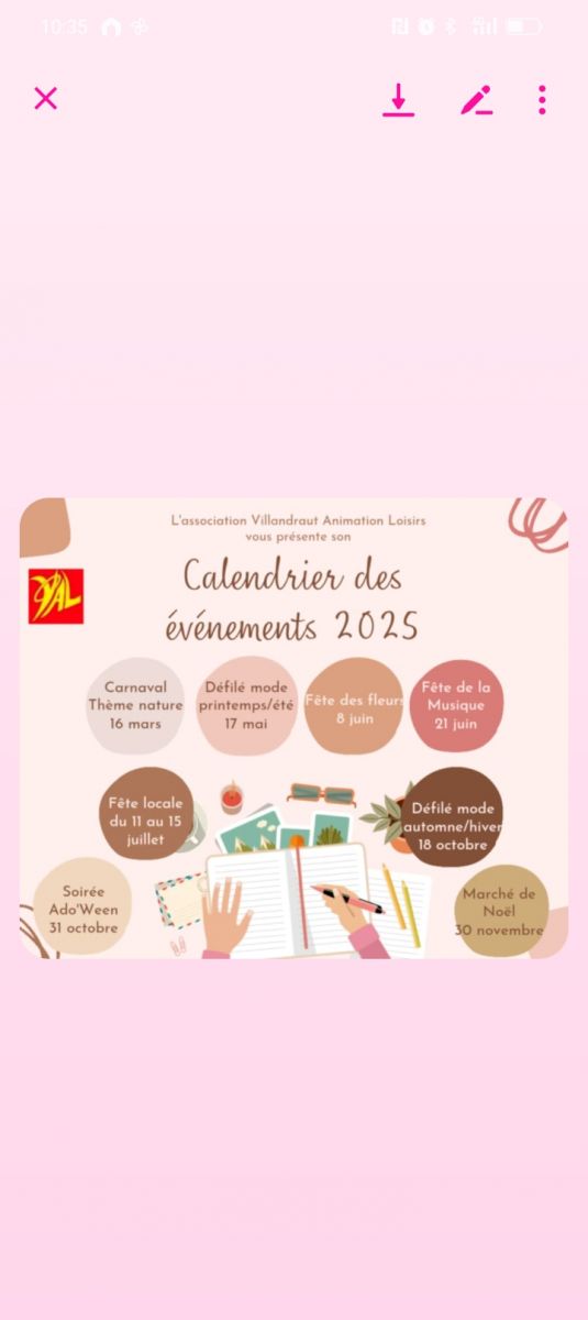 Évènements a venir