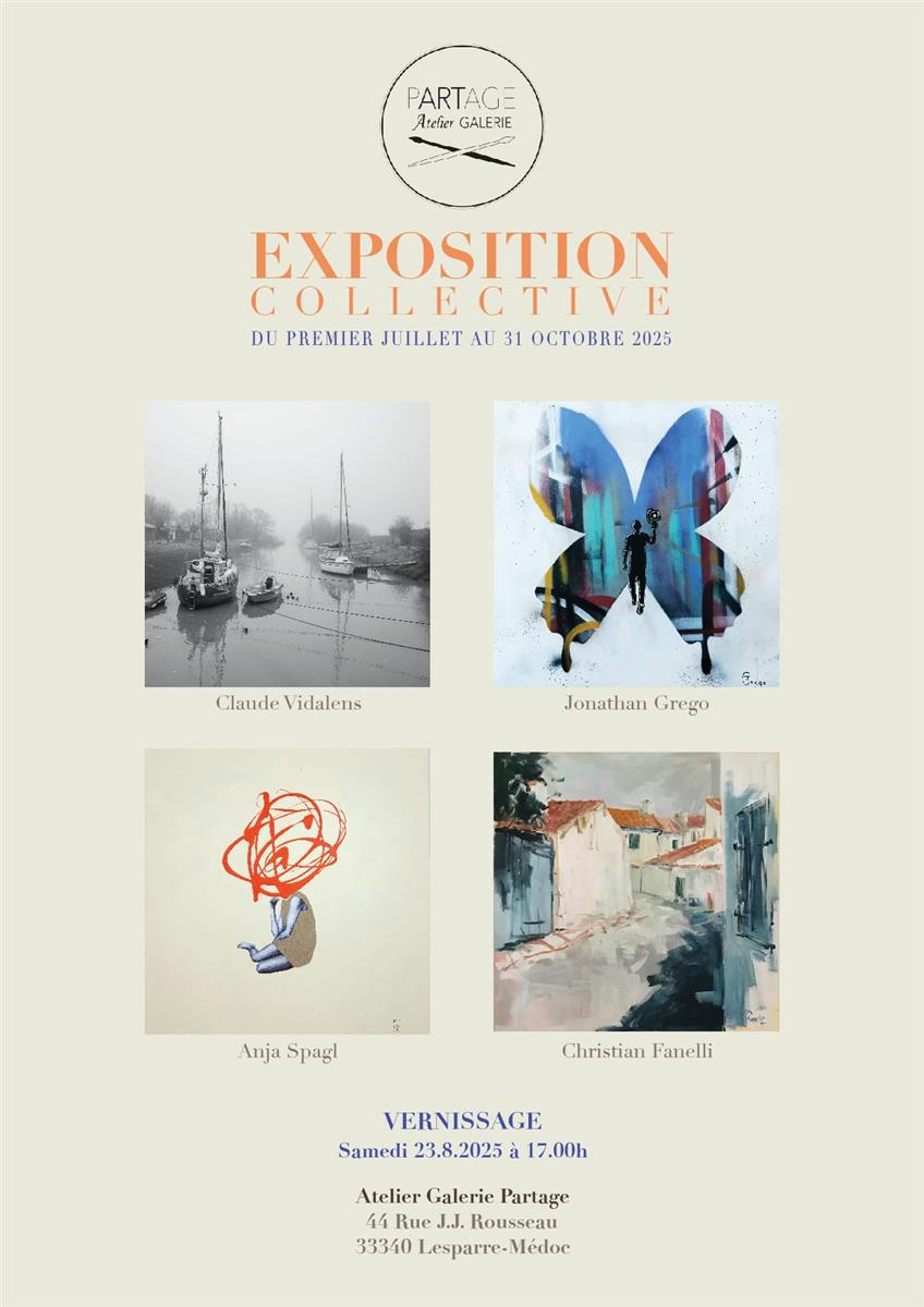 Vernissage à l'Atelier Galerie Partage