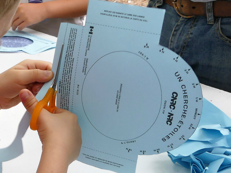 Atelier fabrication carte du ciel