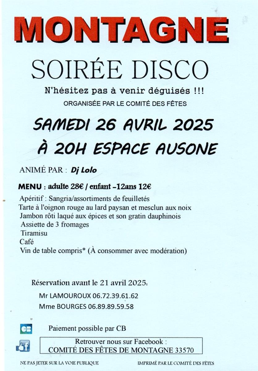 Soirée Disco Montagne