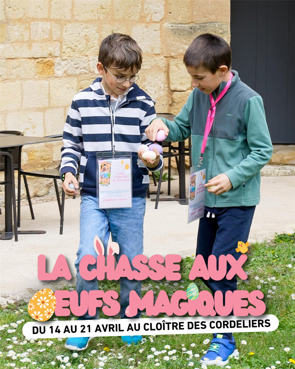 Chasse aux oeufs au Cloître Des Cordeliers