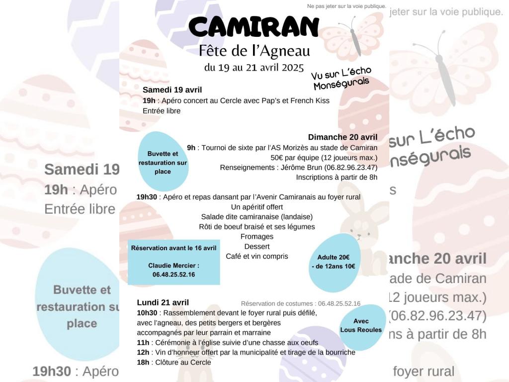 Fête de l'agneau de Camiran