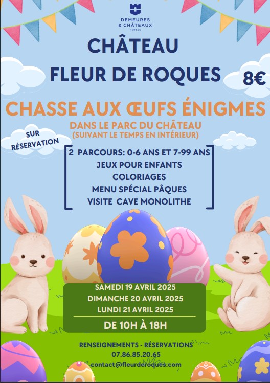 Chasse aux oeufs et énigmes - Château Fleur De ...