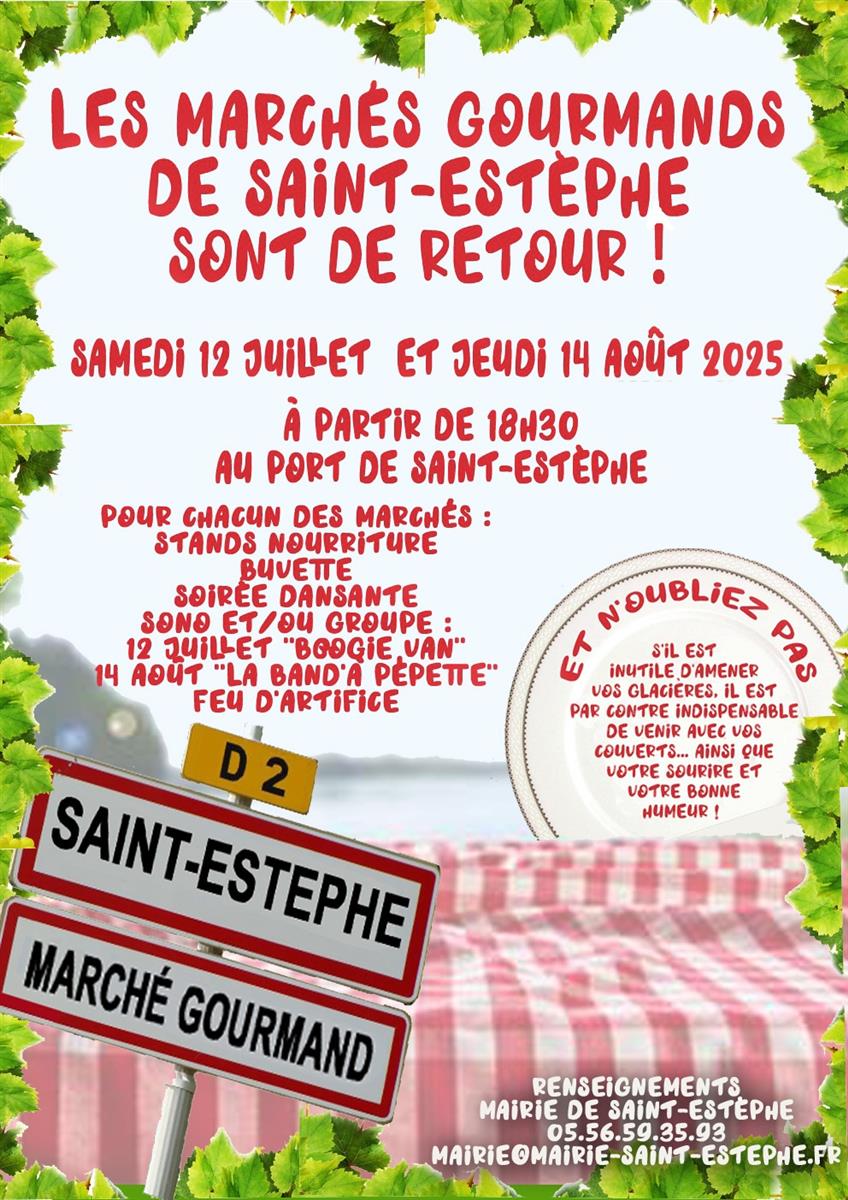 Marché nocturne gourmand et feu d'artifices