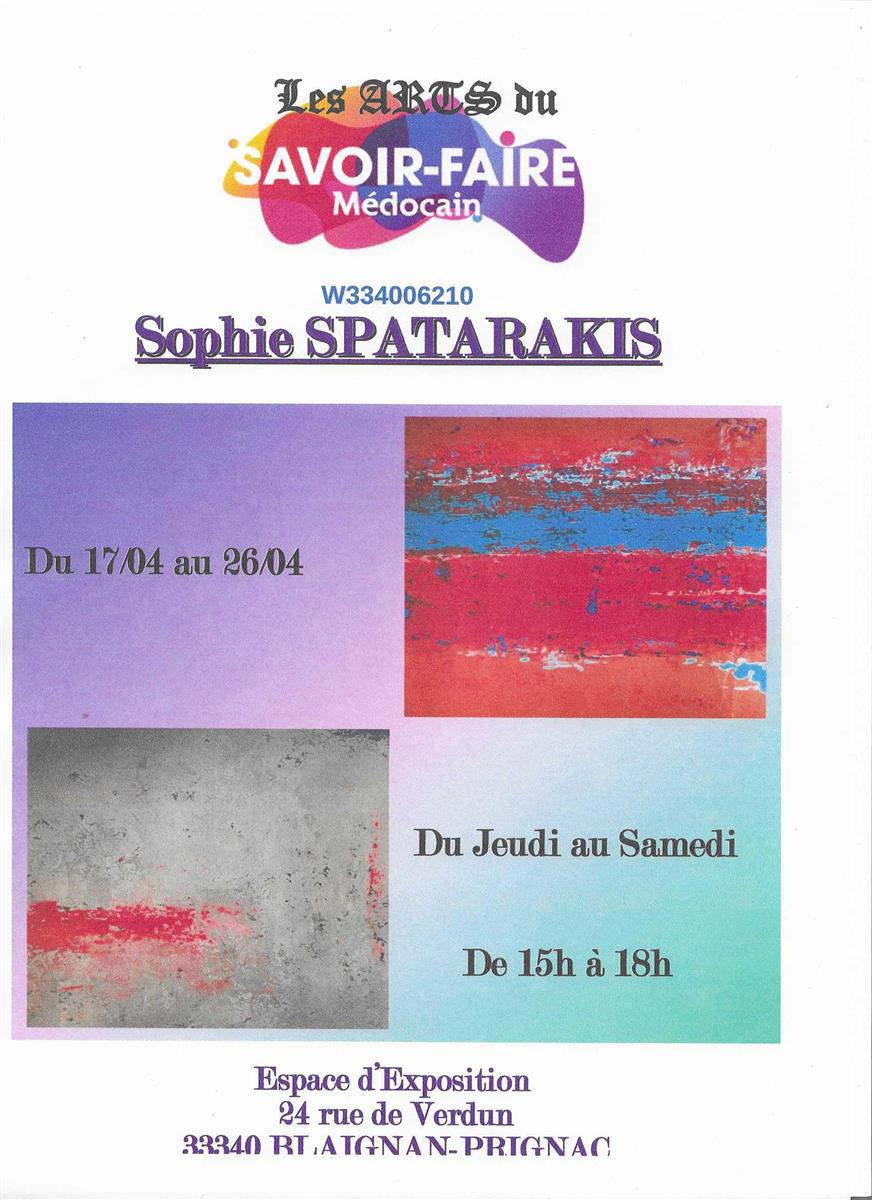 Exposition de Sophie Spatarakis