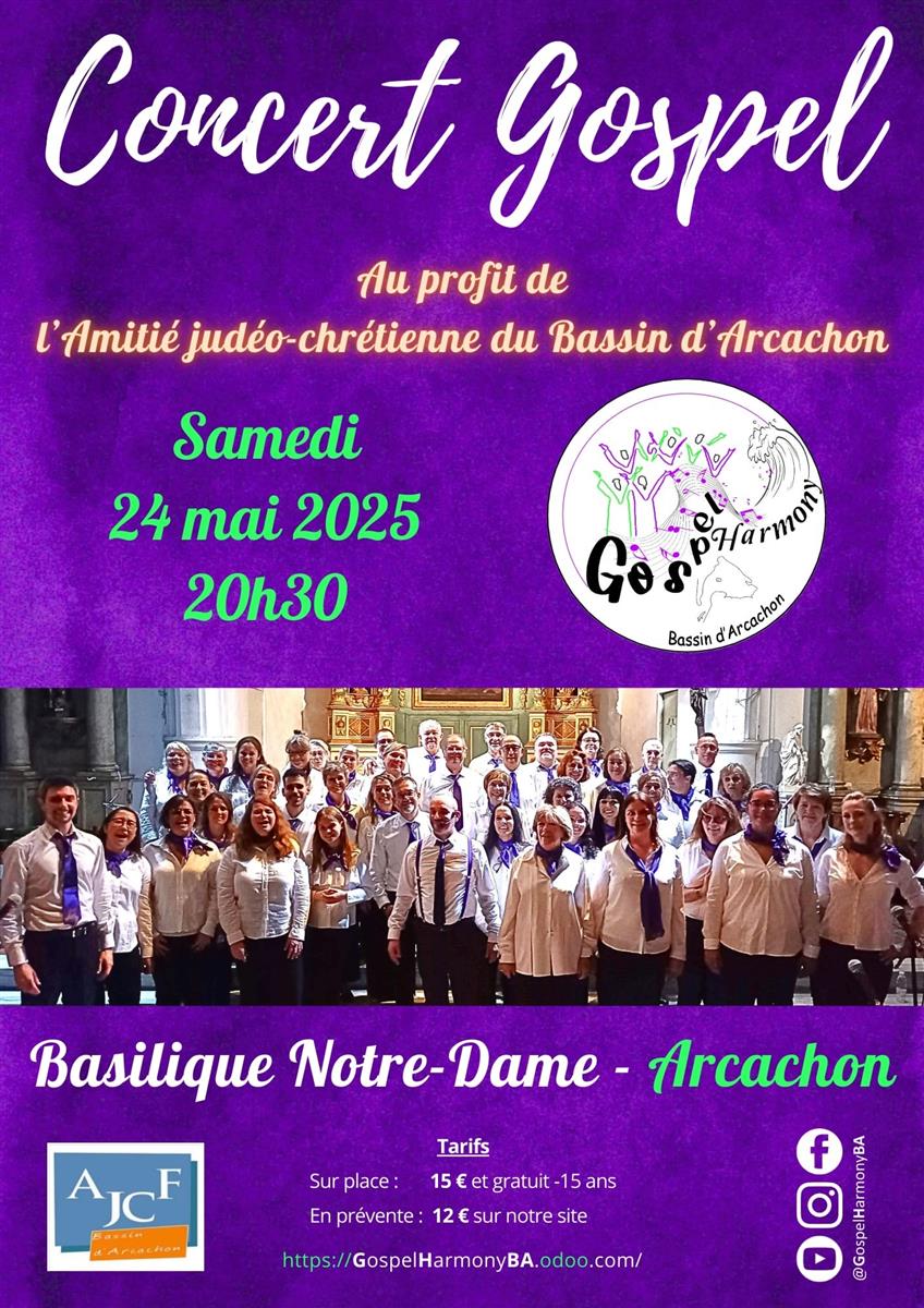 Concert : Gospel Harmonie Bassin Arcachon