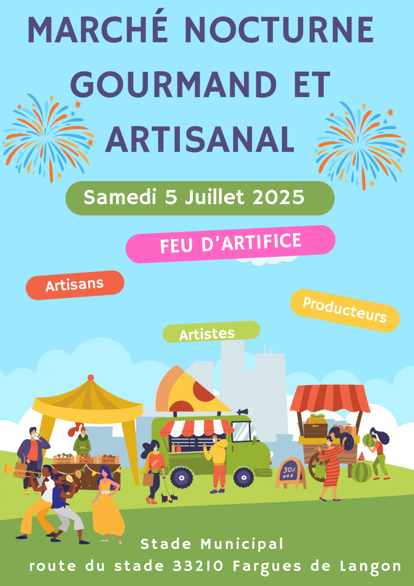Marché nocturne gourmand et artisanal