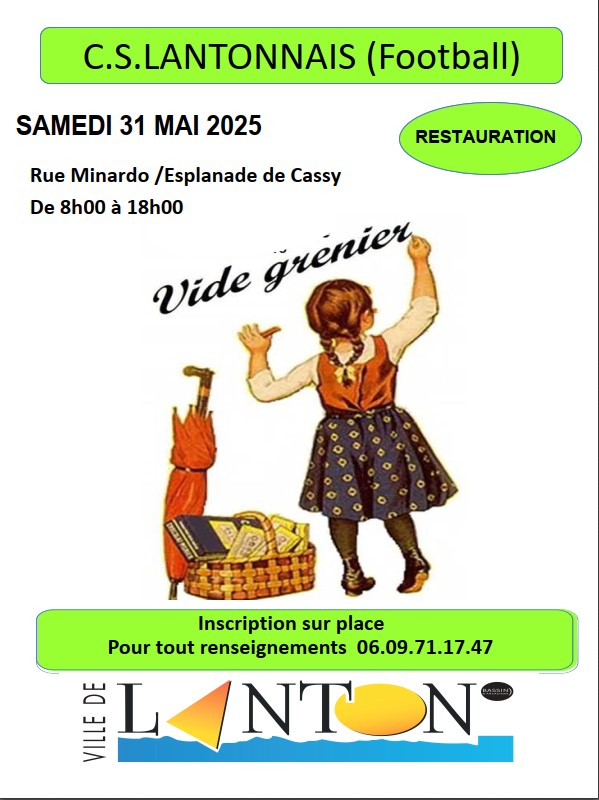 Vide grenier C.S.Lantonnais Football