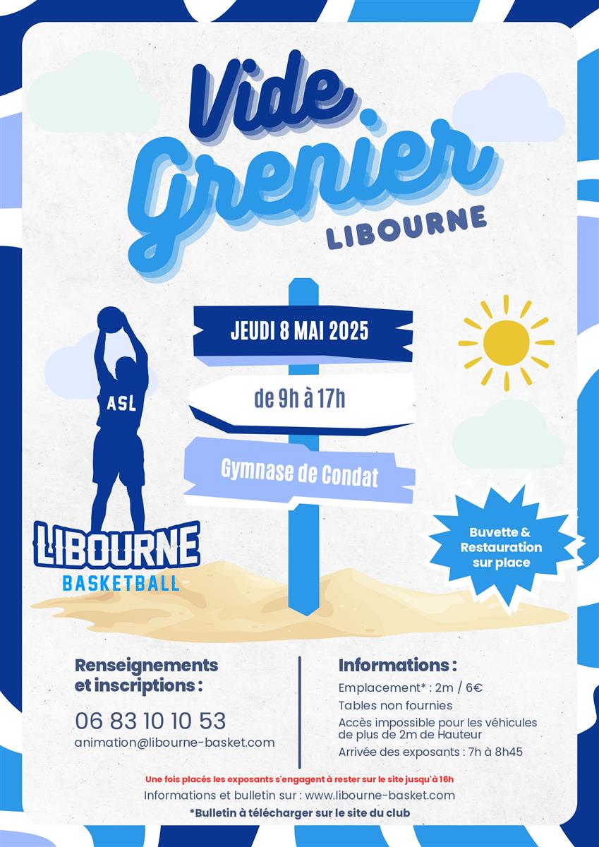 Vide-greniers AS Libourne Basket