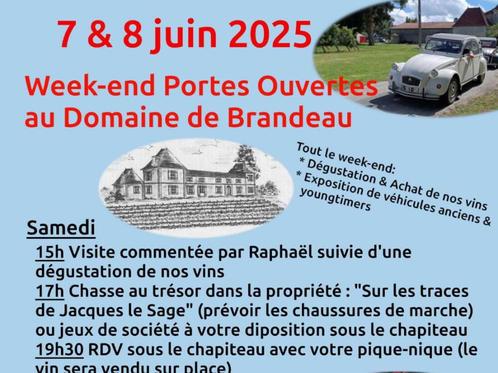 Week-end Portes Ouvertes au Domaine de Brandeau