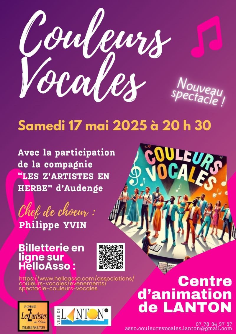 Spectacle vocal : Couleurs vocales