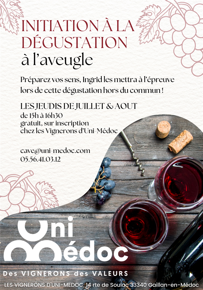 Initiation à la dégustation à l'aveugle