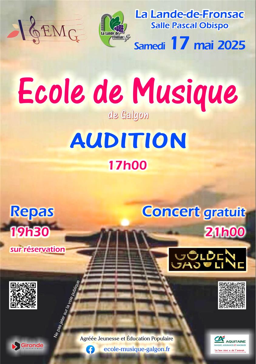 Audition de l'École de Musique de Galgon