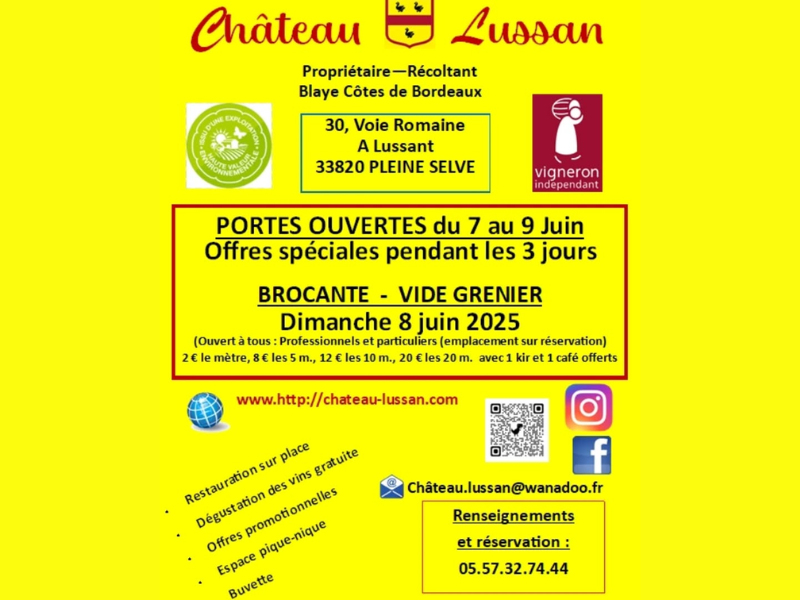 Portes ouvertes au château Lussan