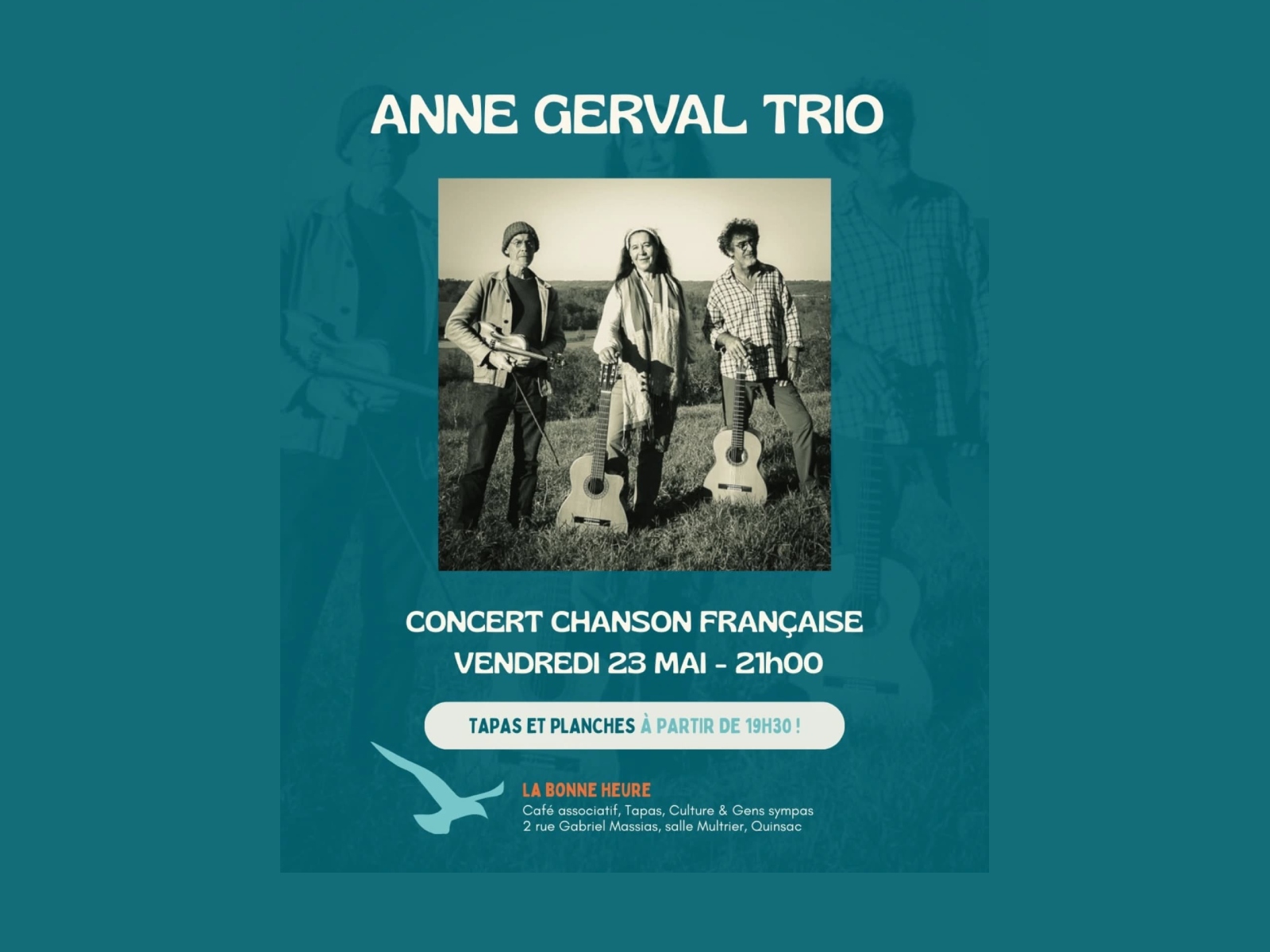 Concert : Anne Gerval Trio