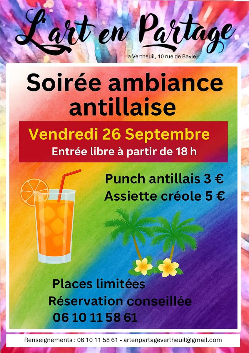 Ambiance antillaise à l'Art en Partage