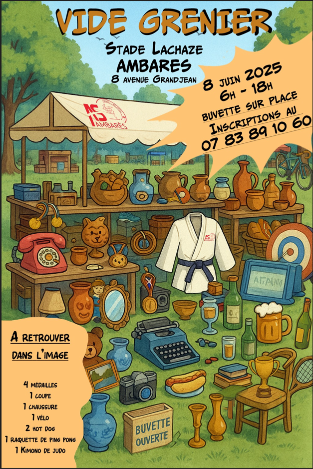 VIDE GRENIER - A.S.AMBARÉSIENNE JUDO-JUJITSU - ...