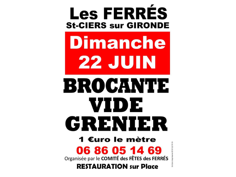 Brocante - Vide grenier aux Ferrés