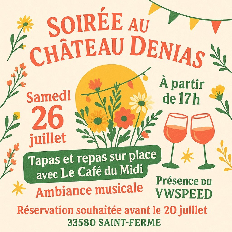 Solirée au Château Denias