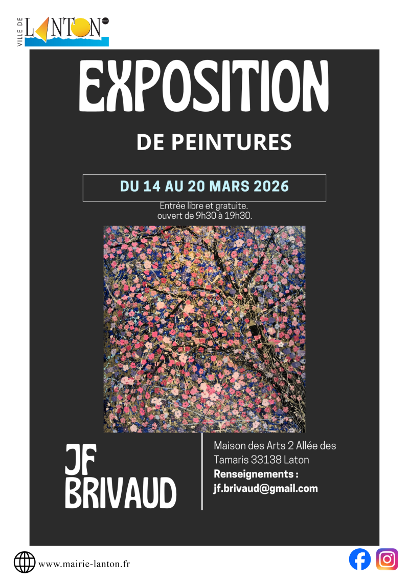 Exposition Cabane des Arts : JF Brivaud