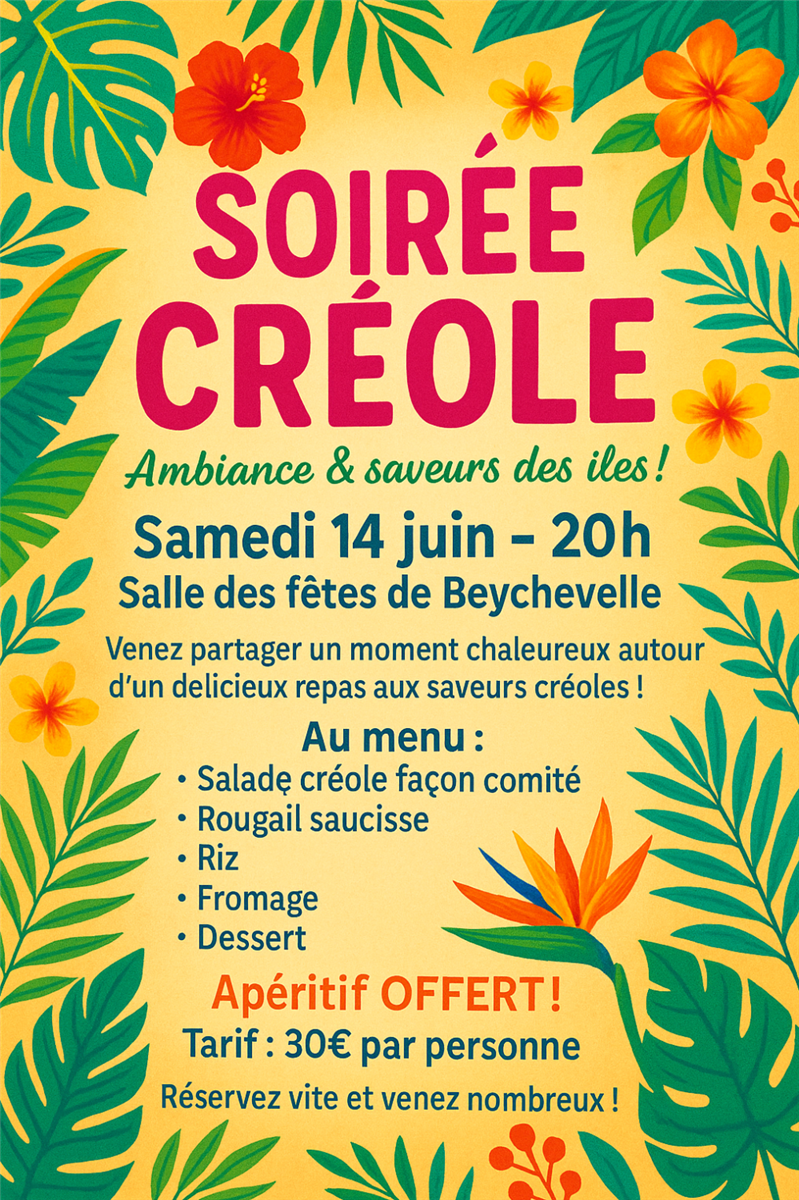 Soirée créole à Beychevelle