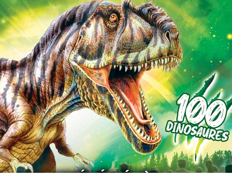 Exposition de dinosaures au musée éphémère