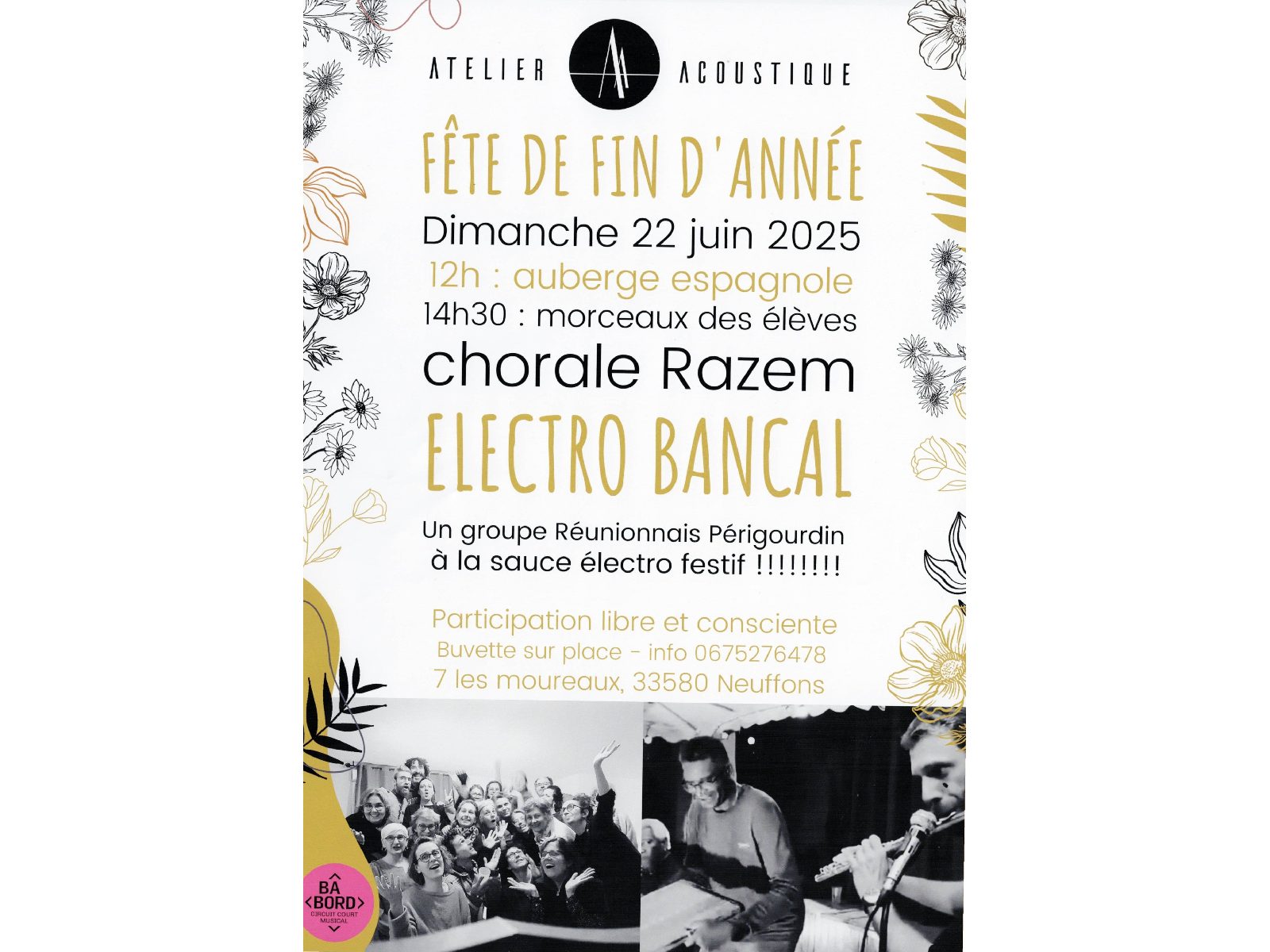 Fête de fin d'année de l'Atelier Acoustique