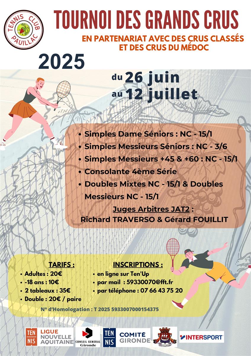 Tournoi de tennis des Grands Crus