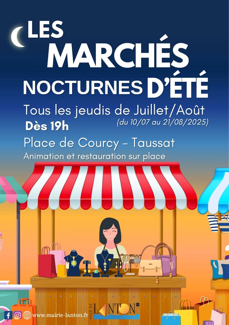 Marché nocturne de Taussat