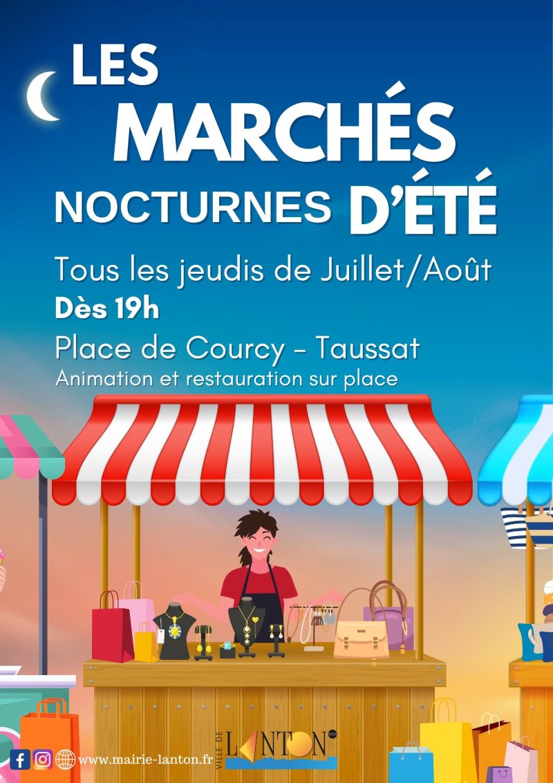 Marché nocturne de Taussat