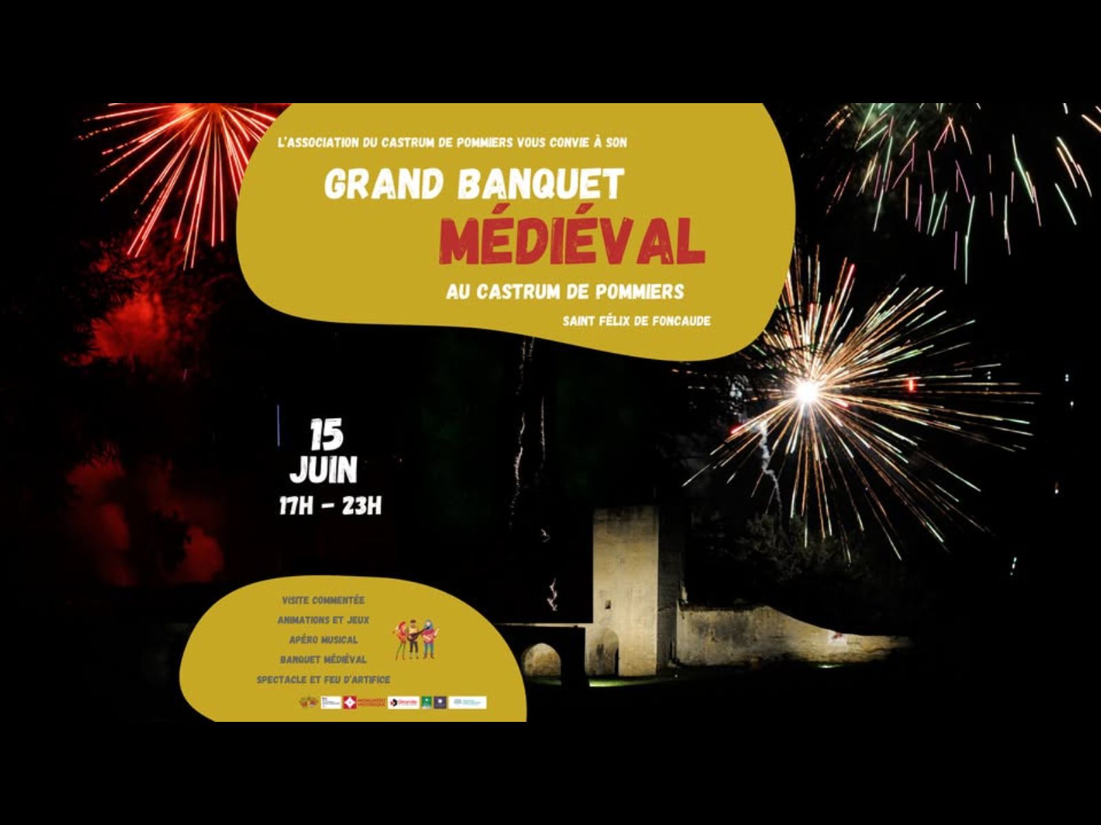 Grand banquet médiéval au Castrum de Pommiers