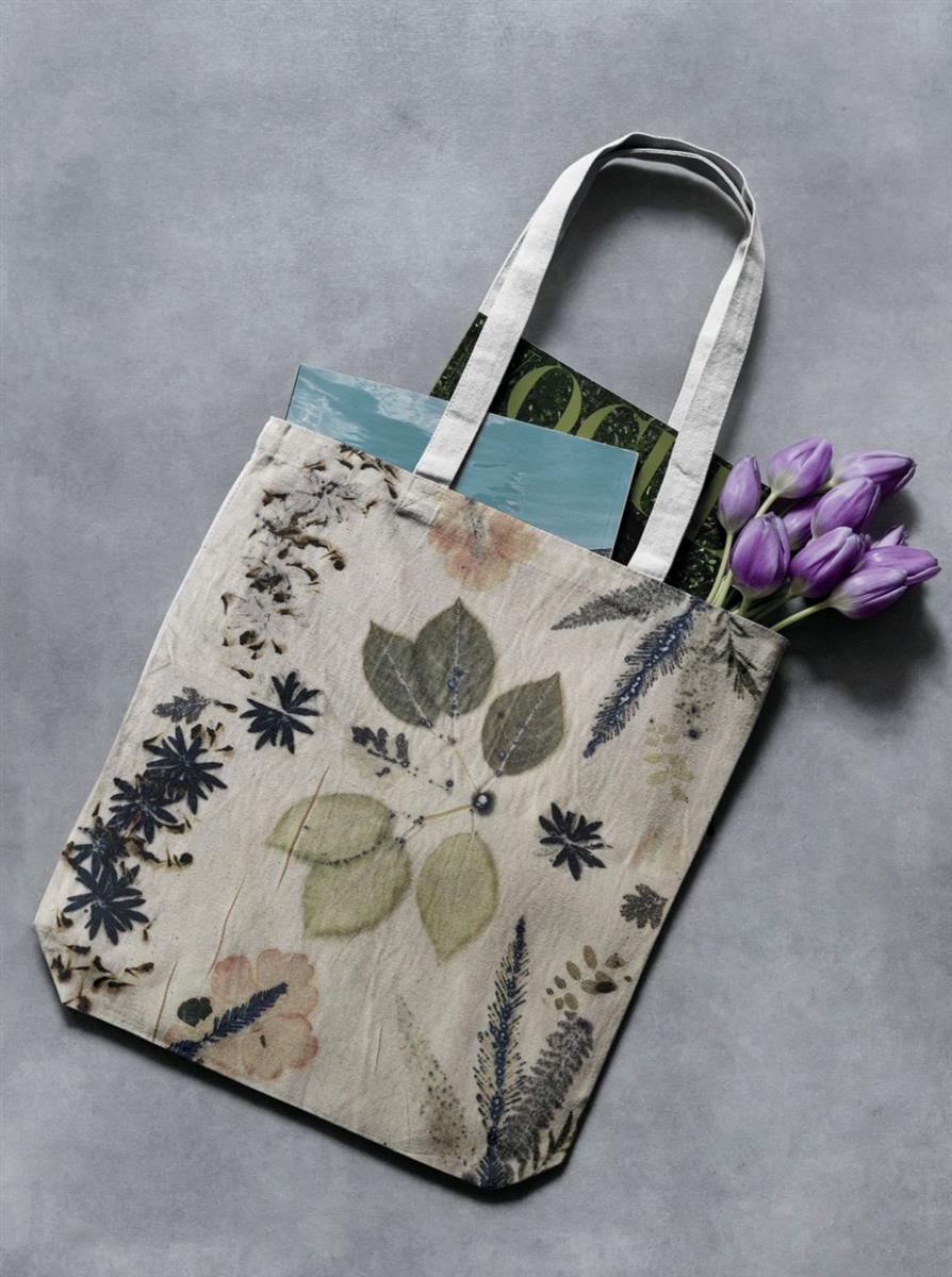 Imprime ton tote bag en ecoprint de plantes