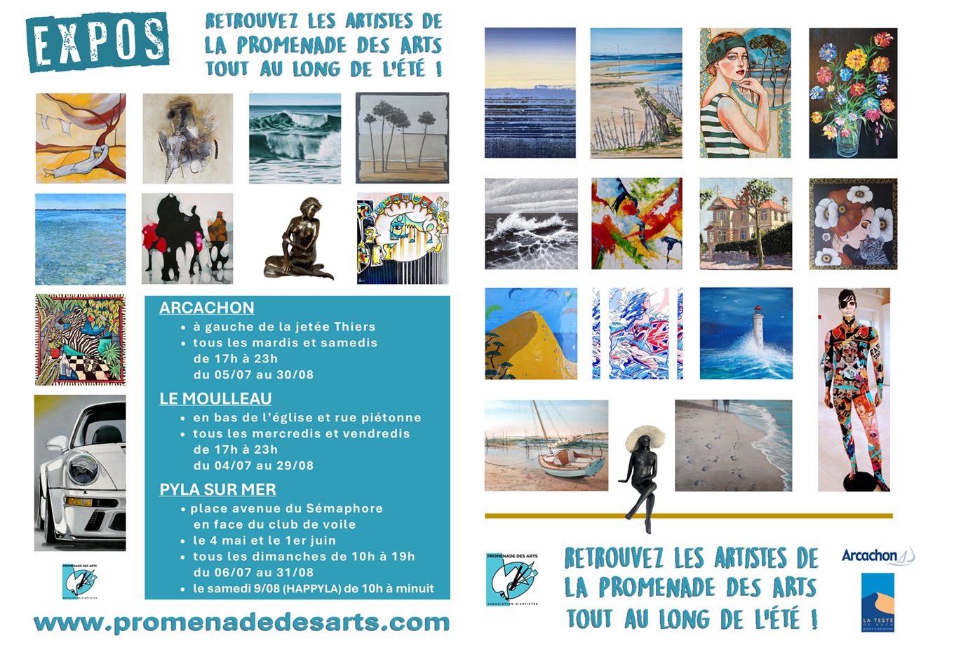 Promenade des arts Arcachon centre