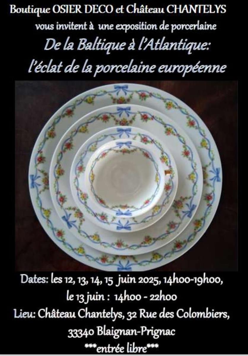 Exposition de porcelaine au Château Chantelys