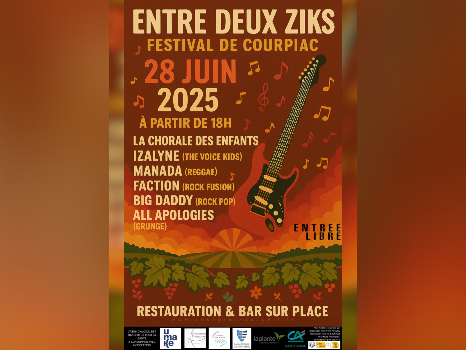 Entre deux Ziks festival de Courpiac